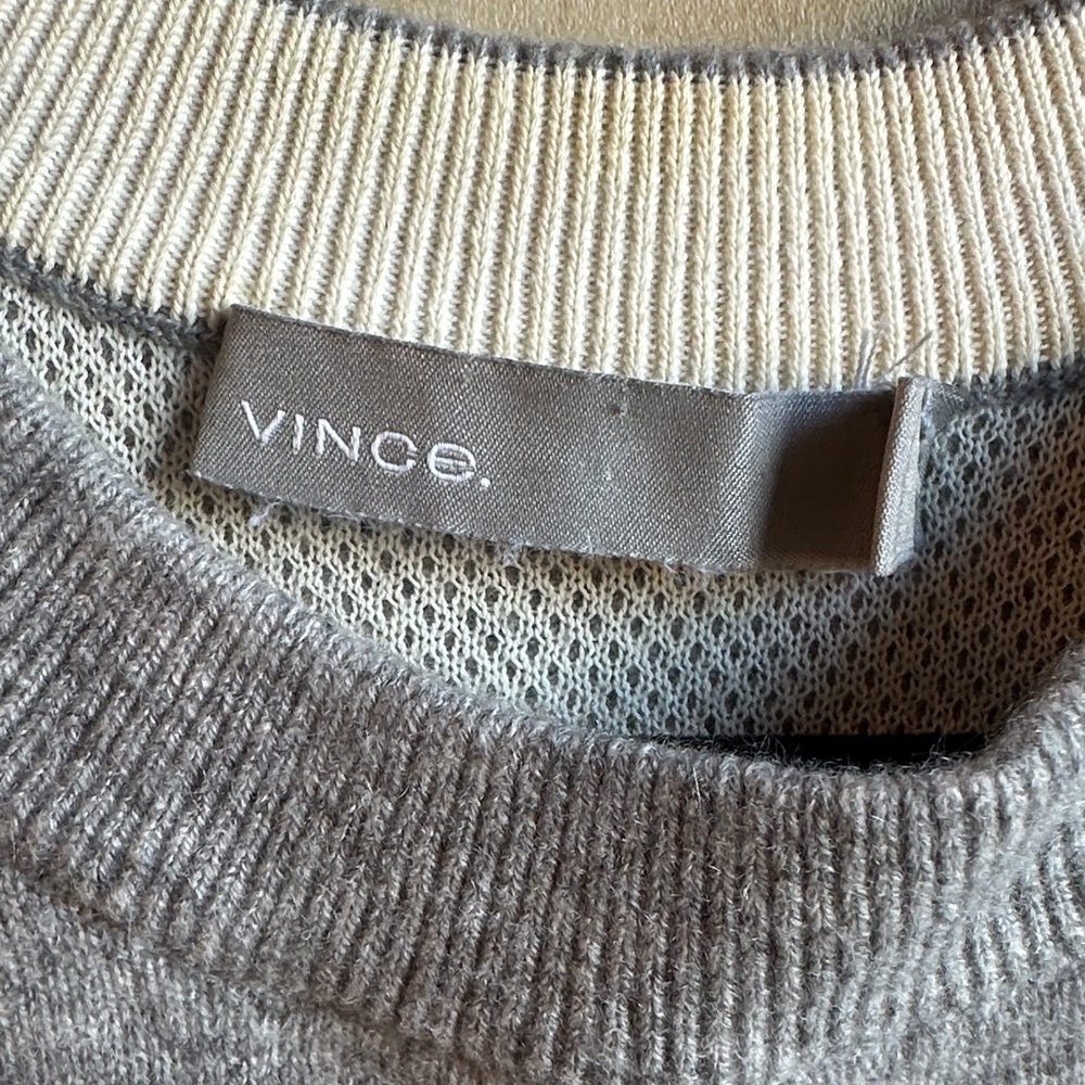 Vince Heather Gray Crew Neck Sweater - Picture 2 of 4